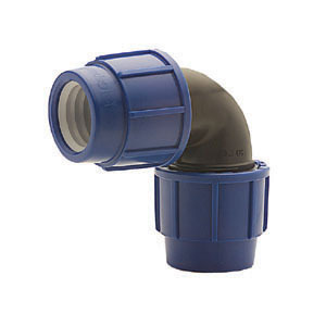 (Bild für) 20 mm PE-Rohr Winkel Verschraubung